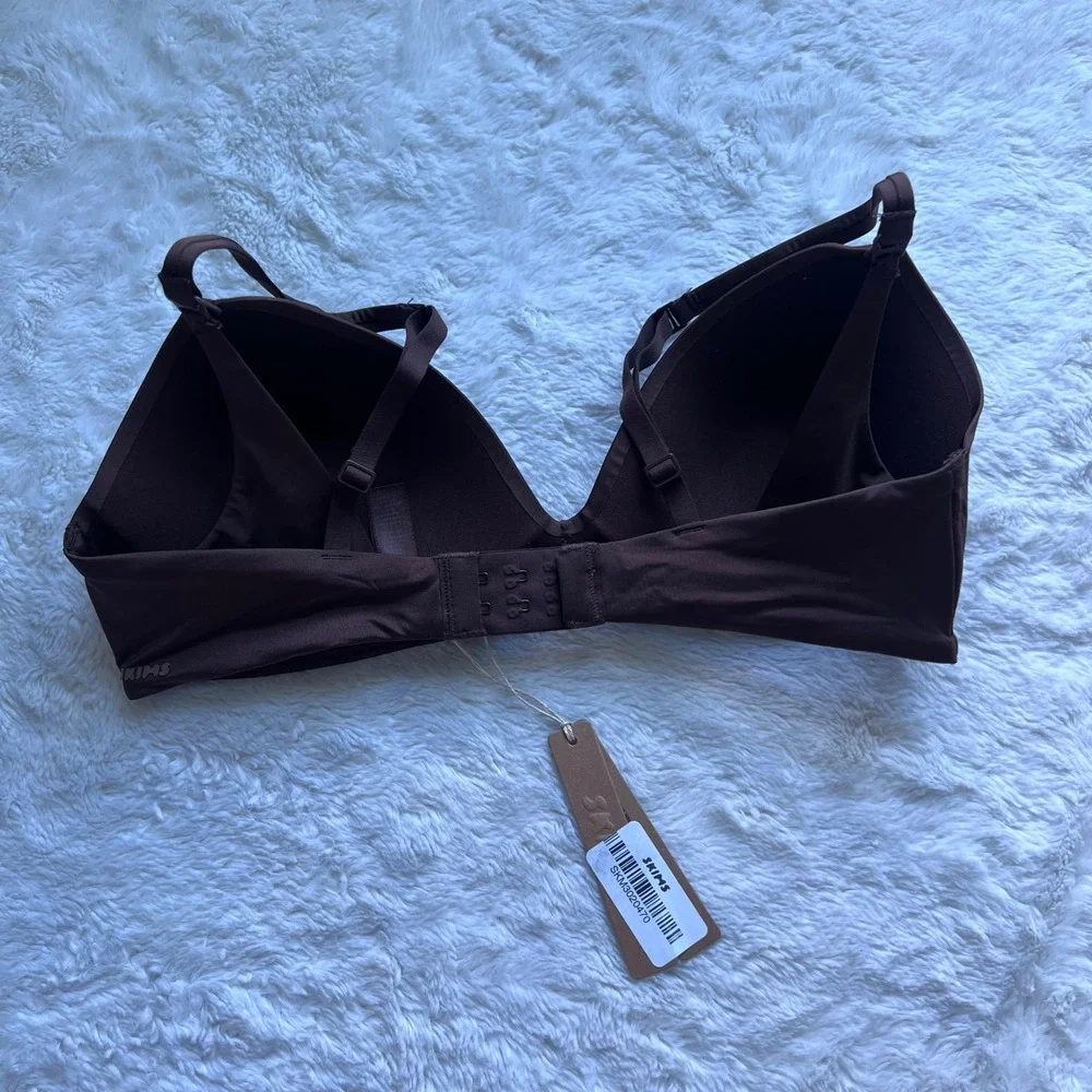 Skims Wireless Form Maternity Nursing Bra Cocoa Brown Size 34C PL-PLG-7704W NWT